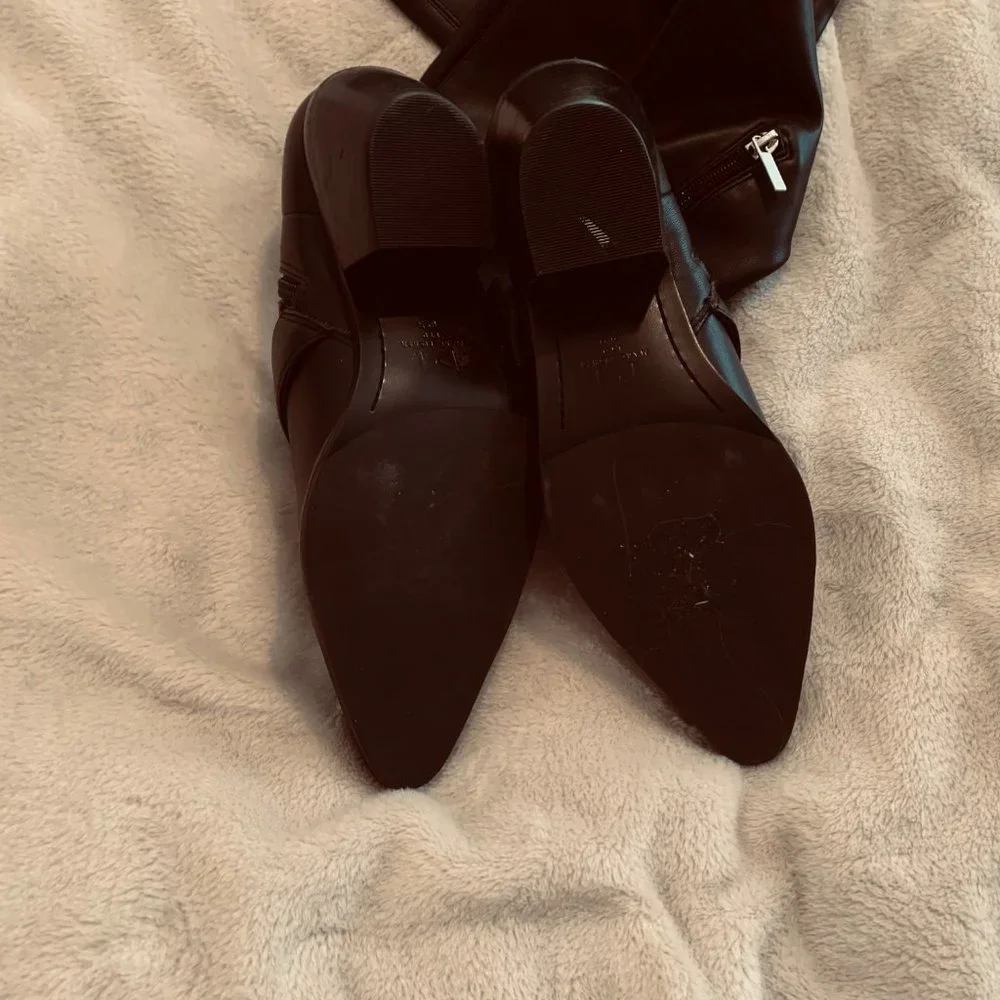 Marc Fisher Bradlee Black Over The Knee Black Boots Size 6 1/2M